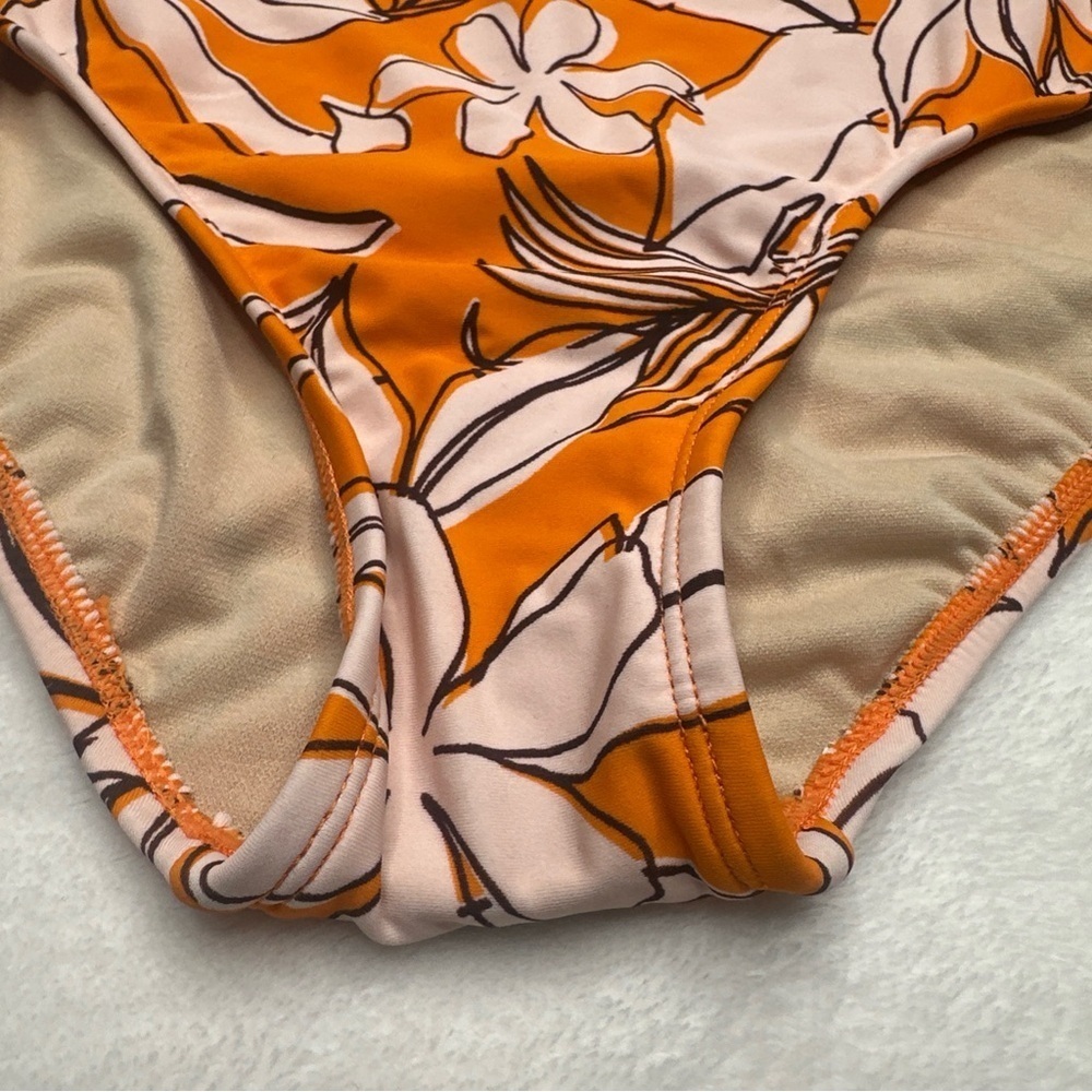 Kona Sol Women's High Waist Full Seat Coverage Bikini Bottom Size L (12-14) - Picture 3 of 11